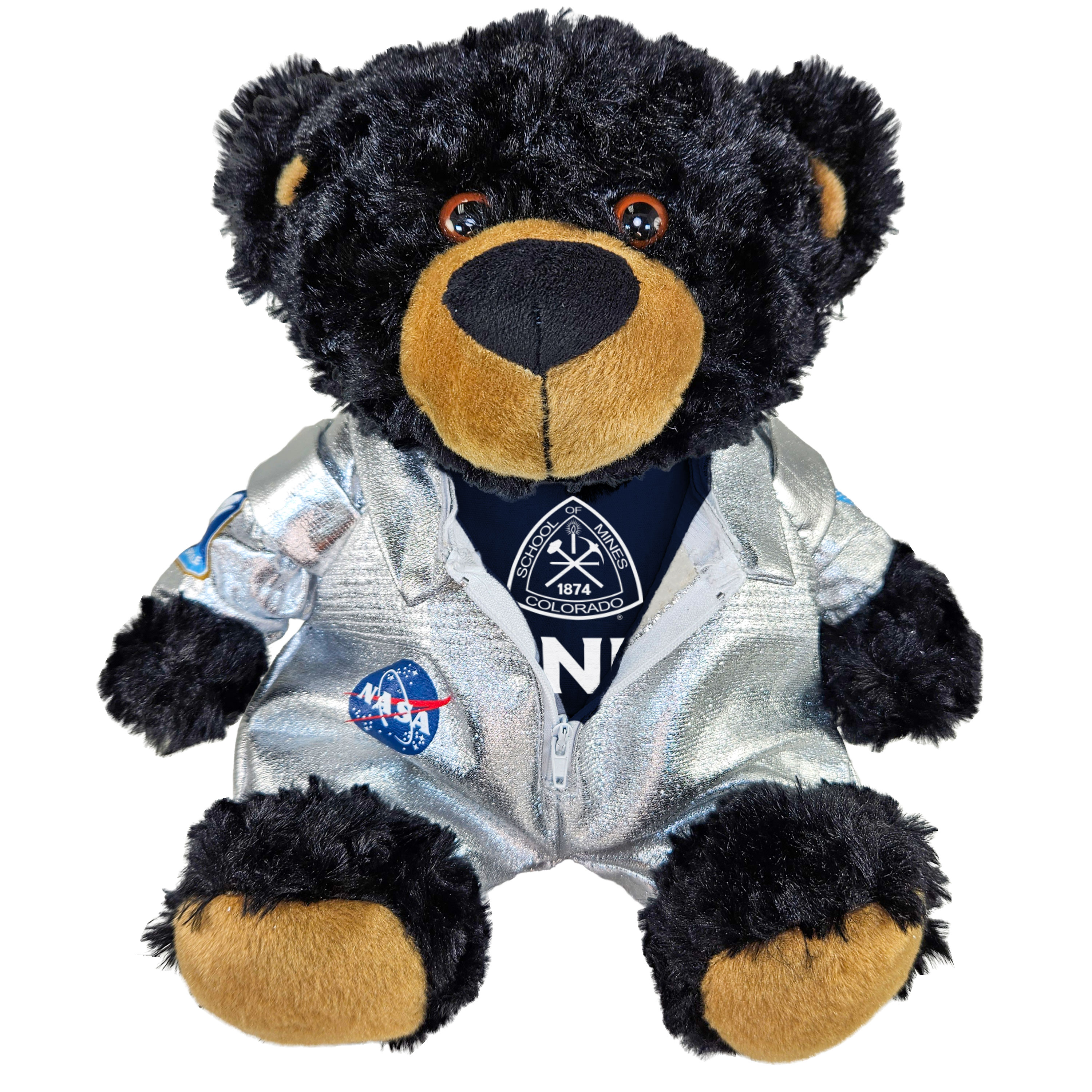 Mines 12 Inch Stuffed Bear with NASA Space Suit