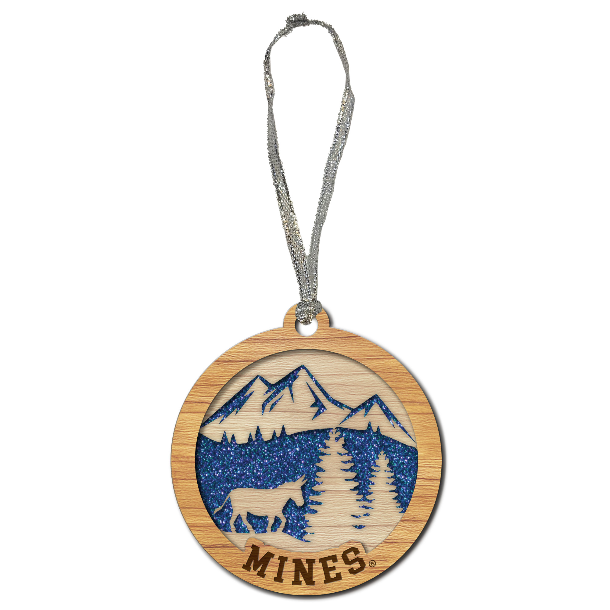 Mines Glitter Holiday Ornament