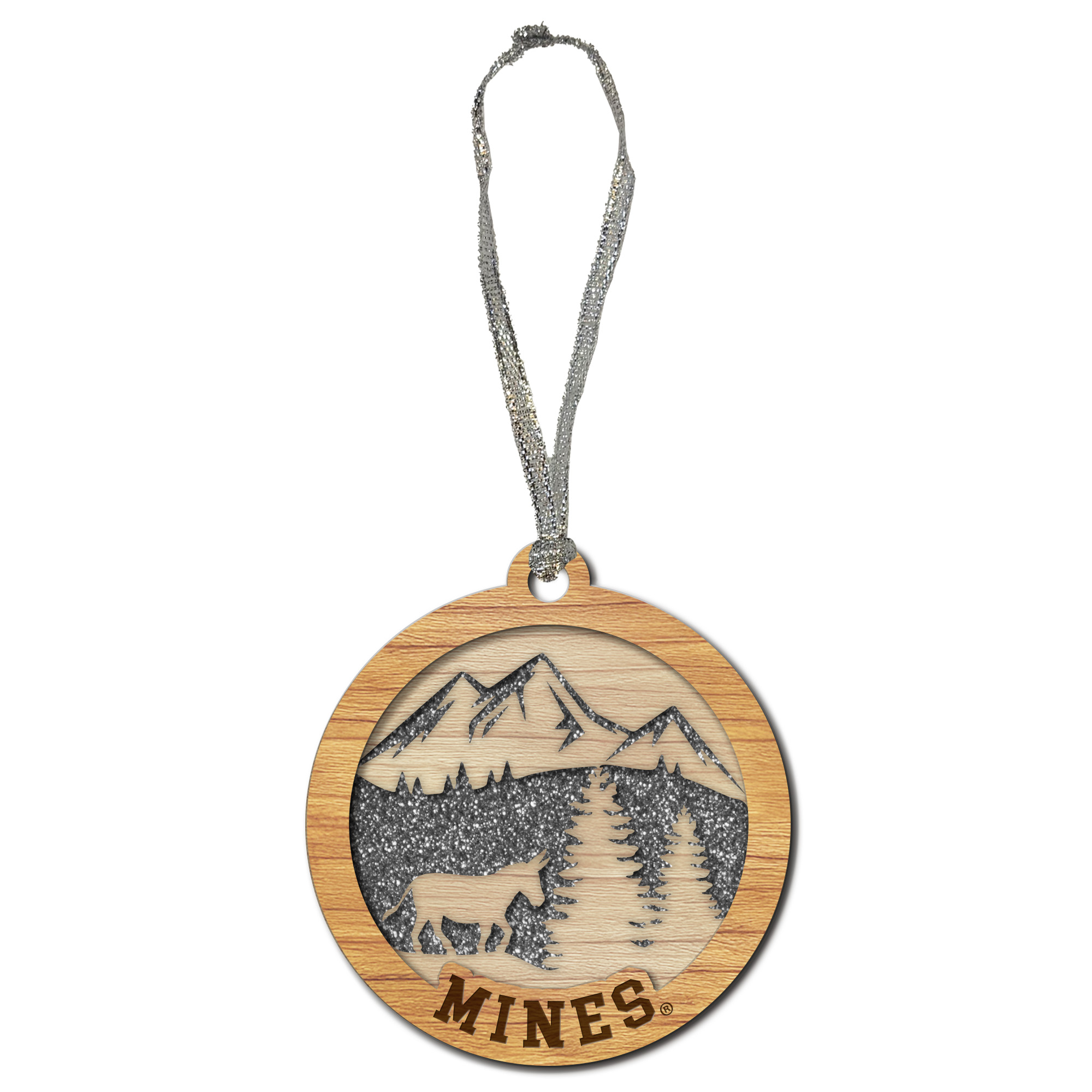 Mines Glitter Holiday Ornament
