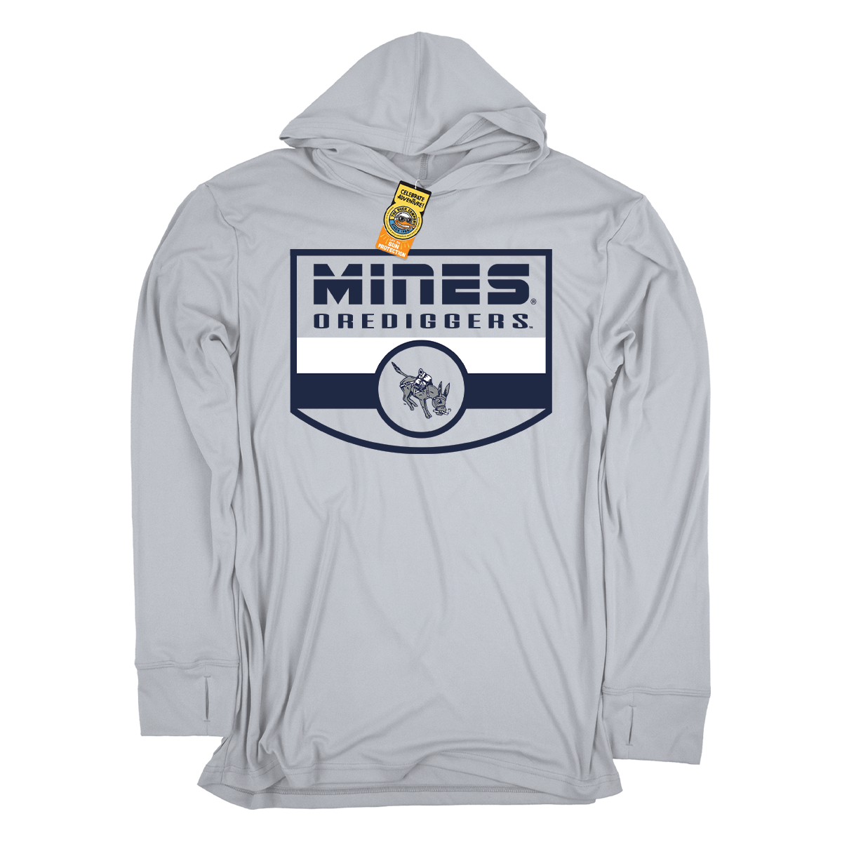 Mines Orediggers Performance Long Sleeve Hooded T-Shirt