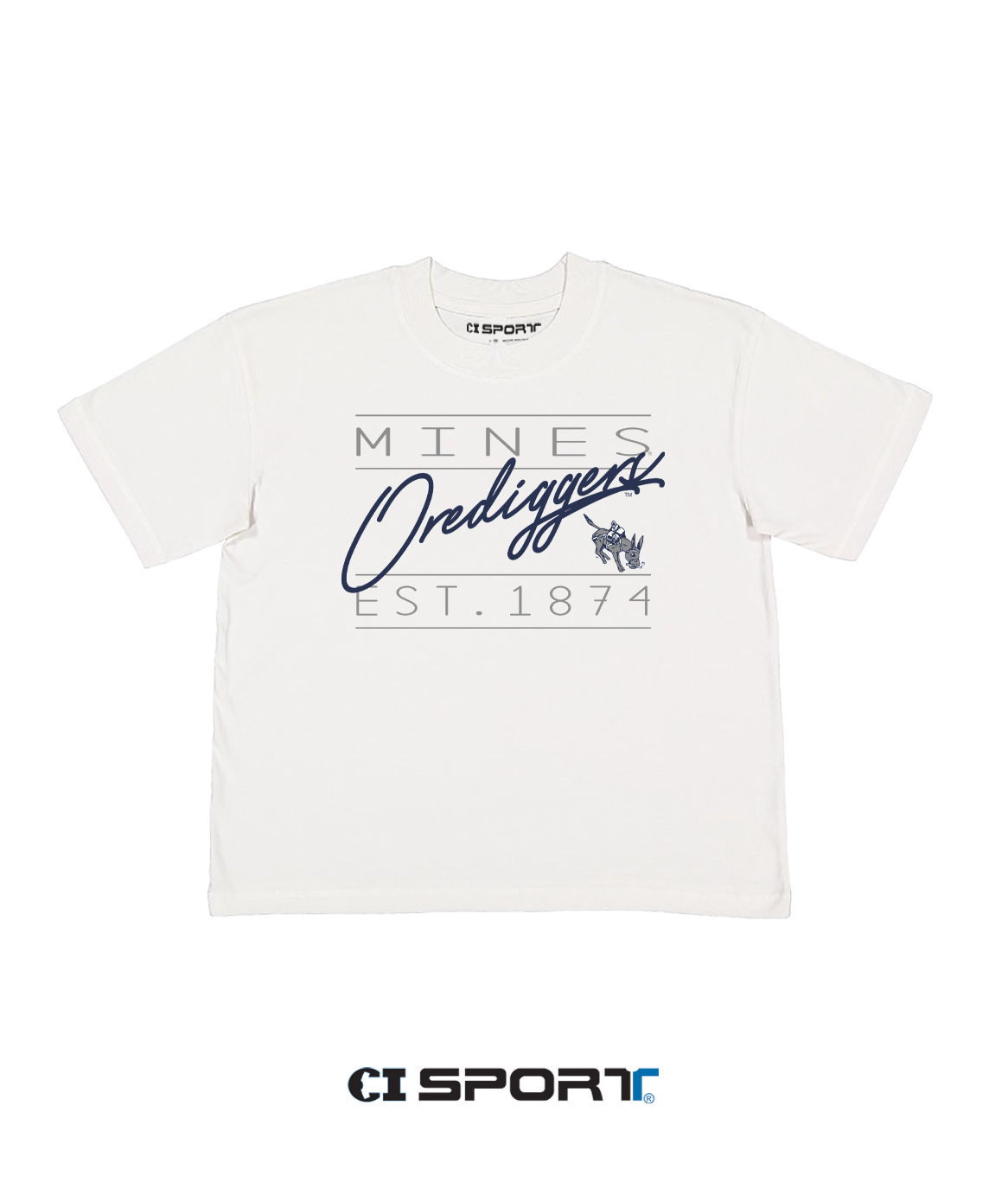Mines Orediggers Ladies Oversize T-Shirt