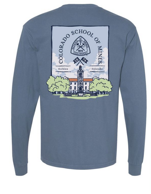 Colorado School of Mines Comfort Colors® Garment Dyed Long Sleeve T-Shirt