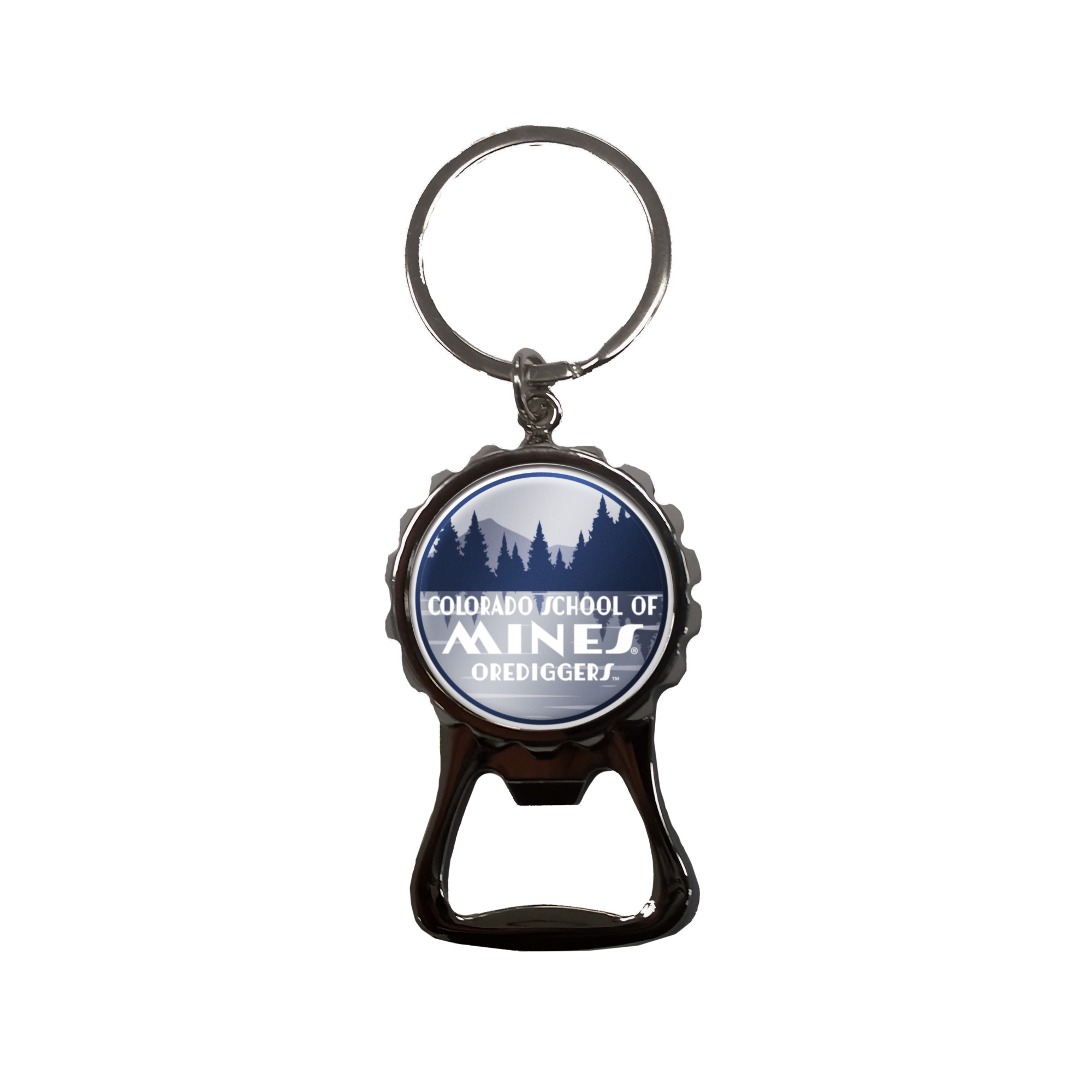 Mines Orediggers Bottle Opener Keychain