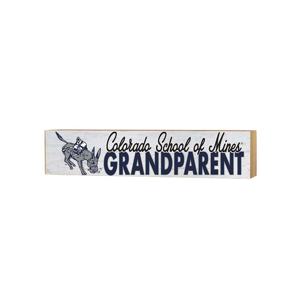 Colorado School of Mines Grandparent Wood Block Shelf Sitter