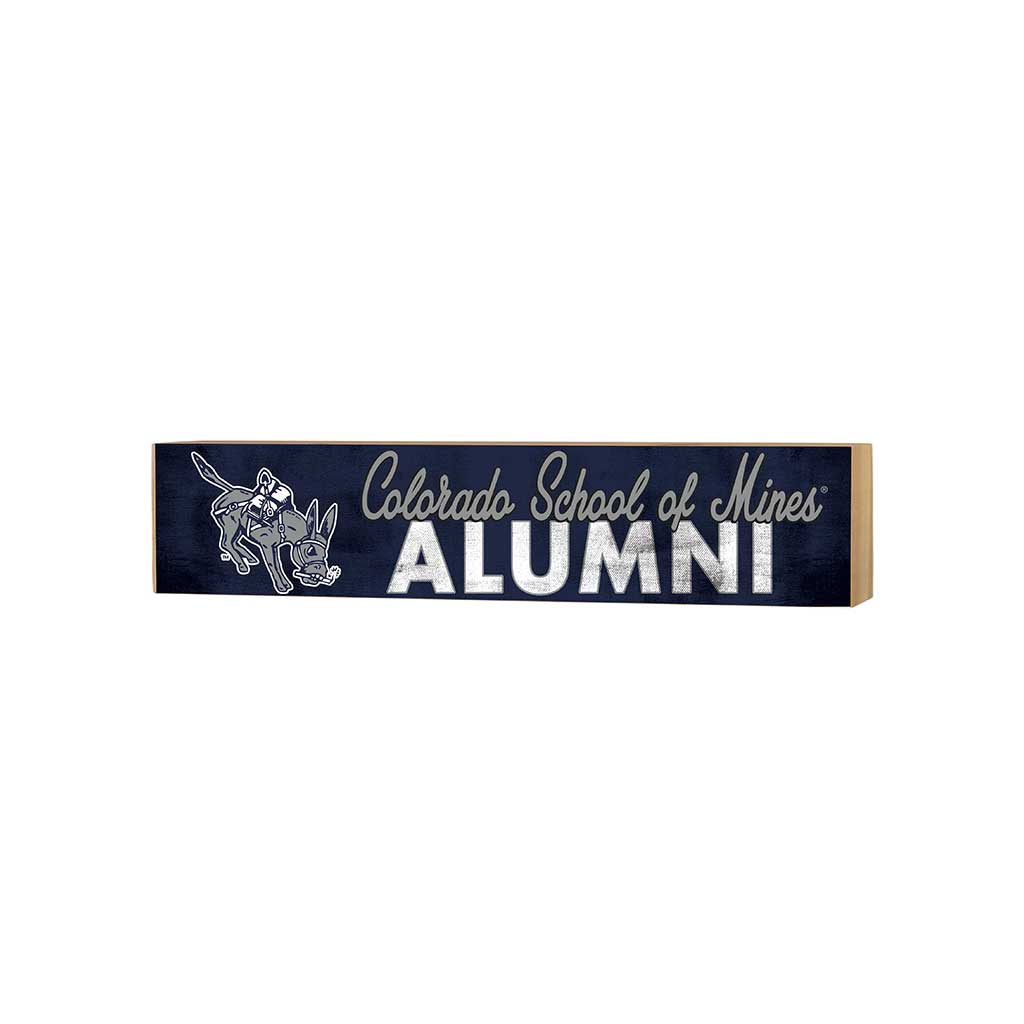 Colorado School of Mines Alumni Wood Block Shelf Sitter