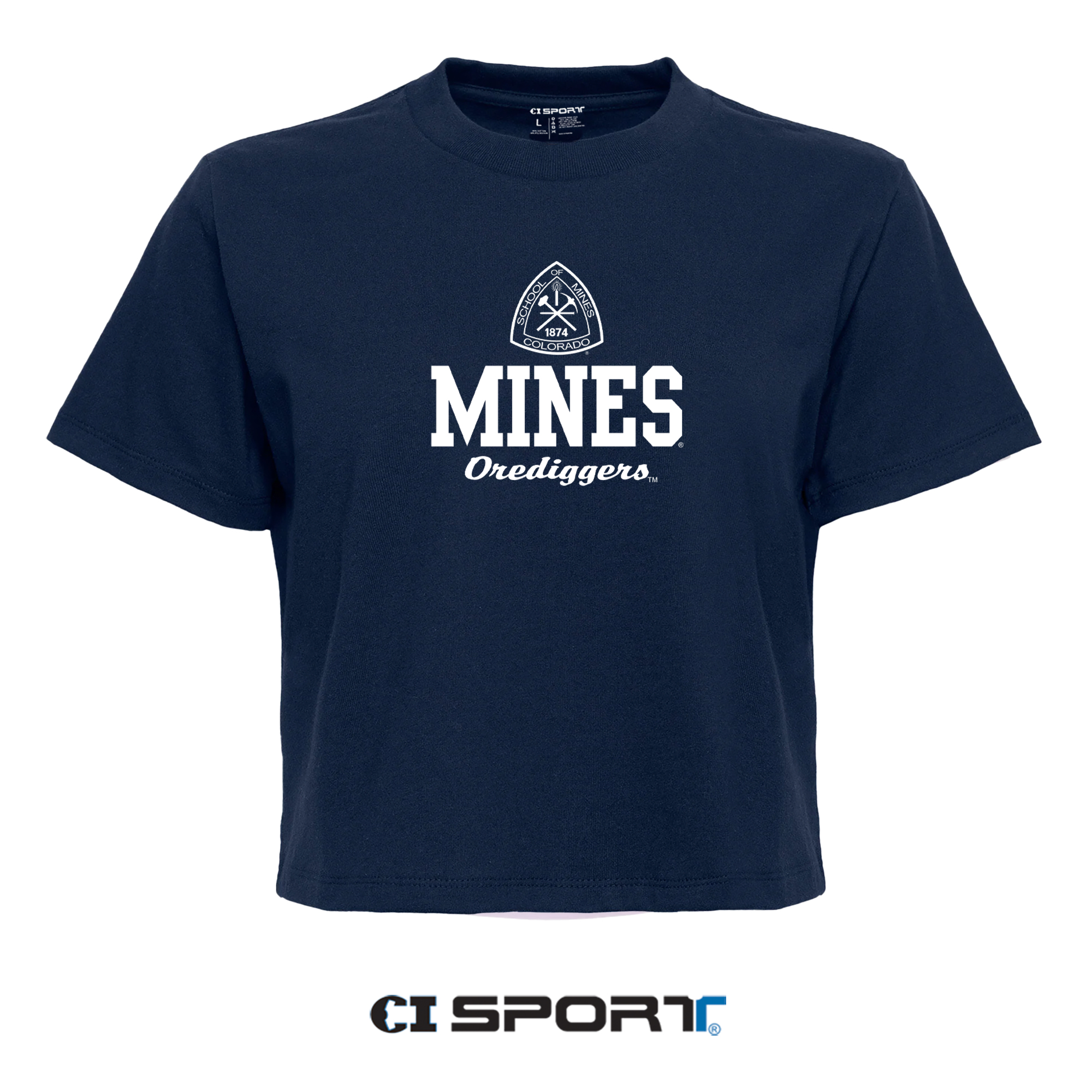 Mines Orediggers Ladies High Waist Boxy Tee