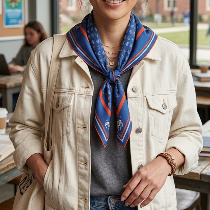 Colorado School of Mines Ladies Silk Scarf