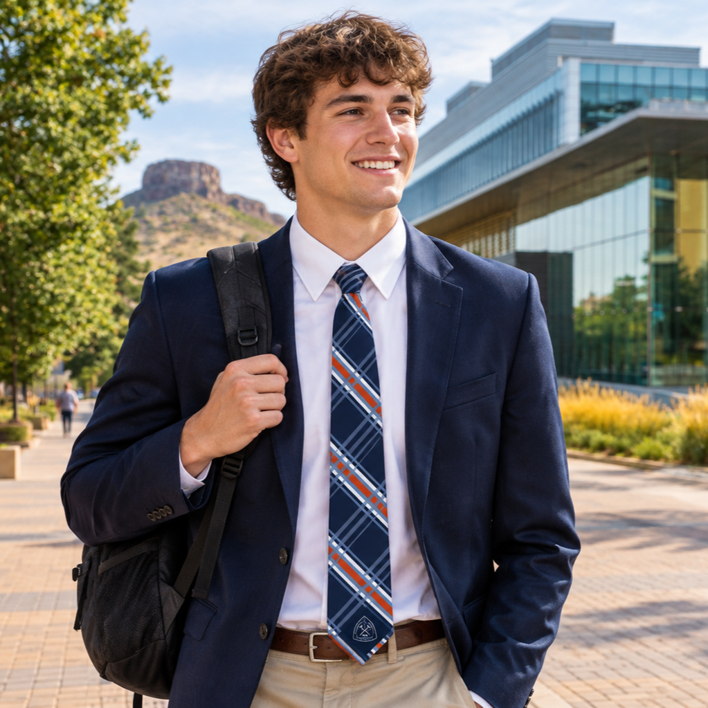 Colorado School of Mines Premium Silk Necktie