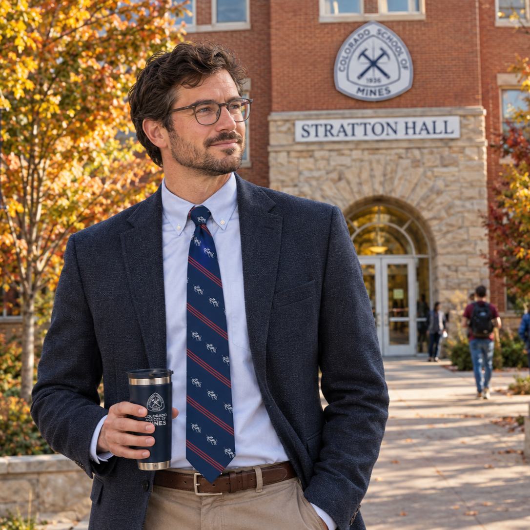 Colorado School of Mines Premium Silk Necktie