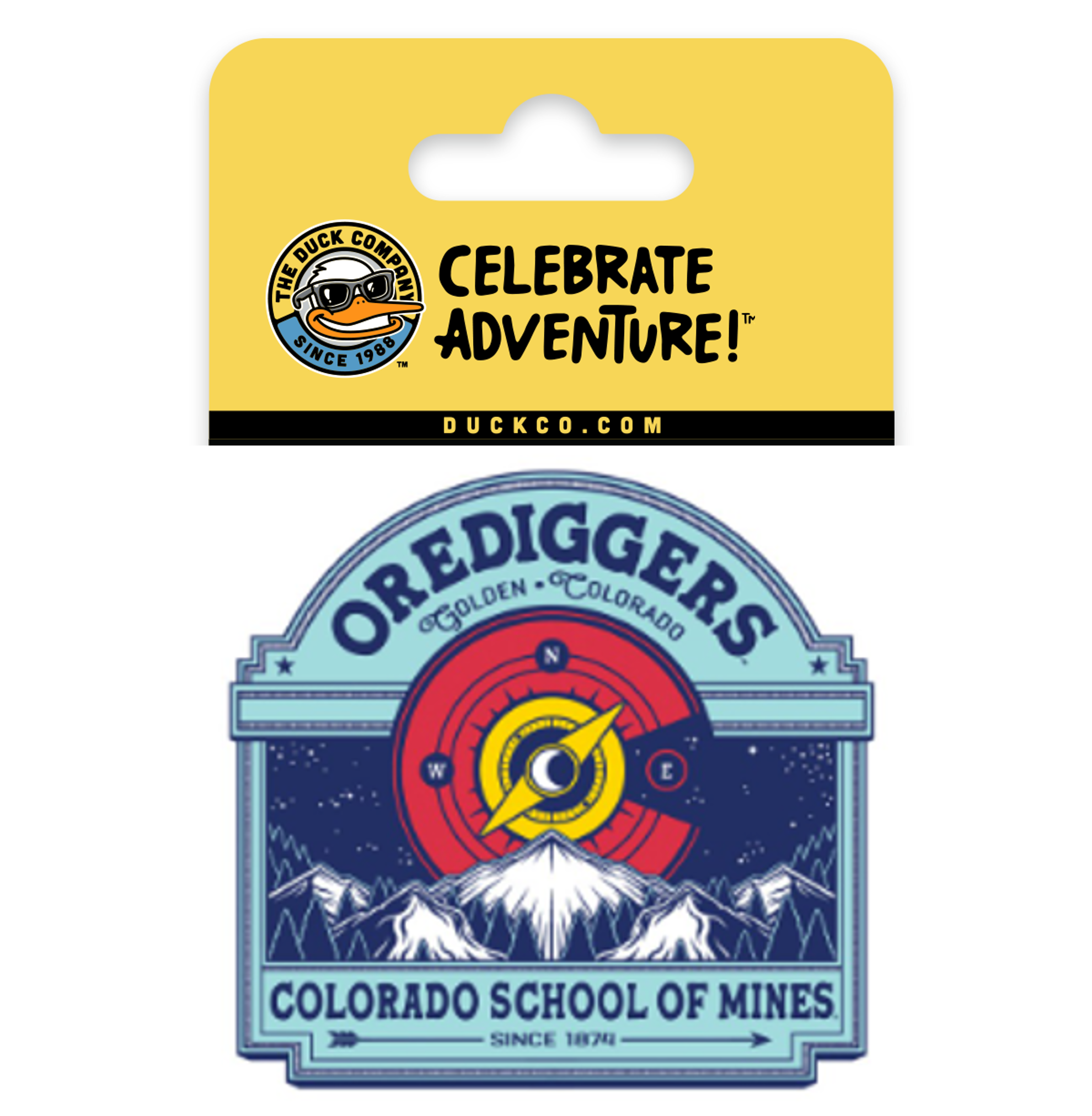 Find Your Way at Mines Compass Sticker
