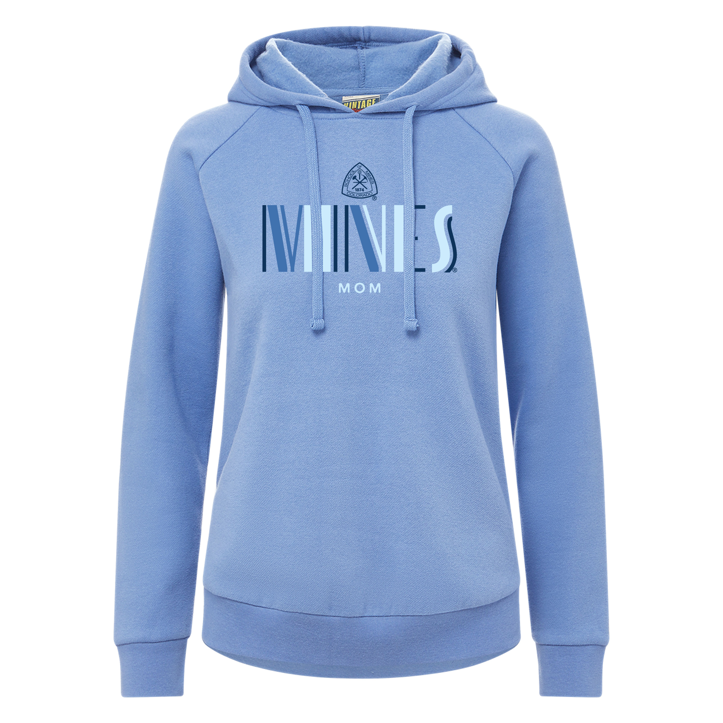 Mines Mom Ladies Vintage Fleece Hooded Sweatshirt