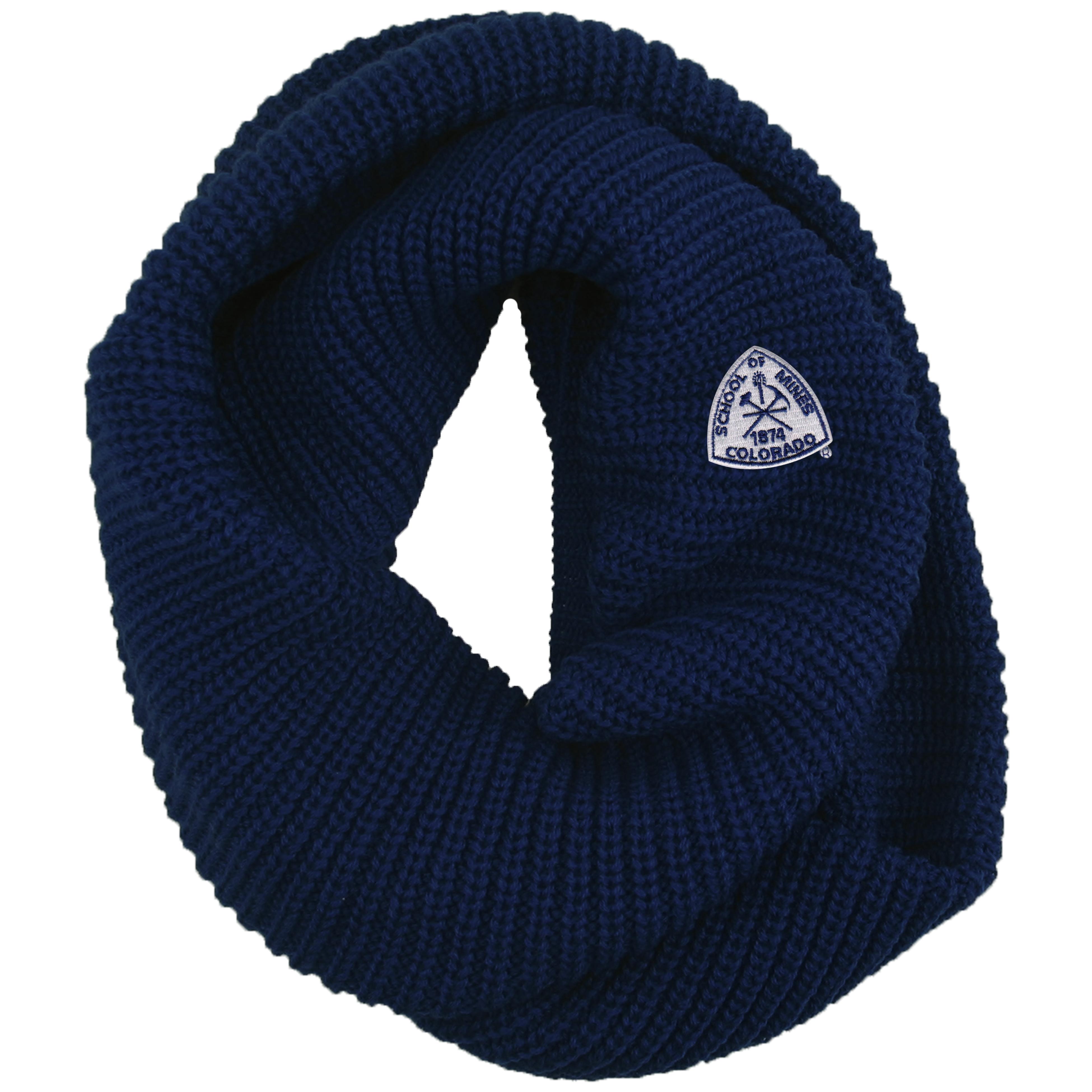Mines Ribbed Knit Infinity Scarf