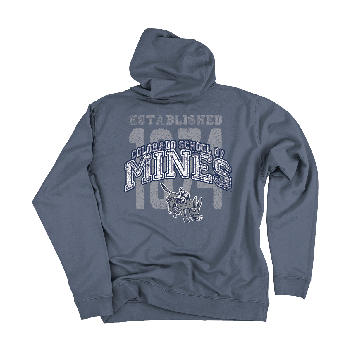 Mines Orediggers Garment Dyed Hooded Sweatshirt
