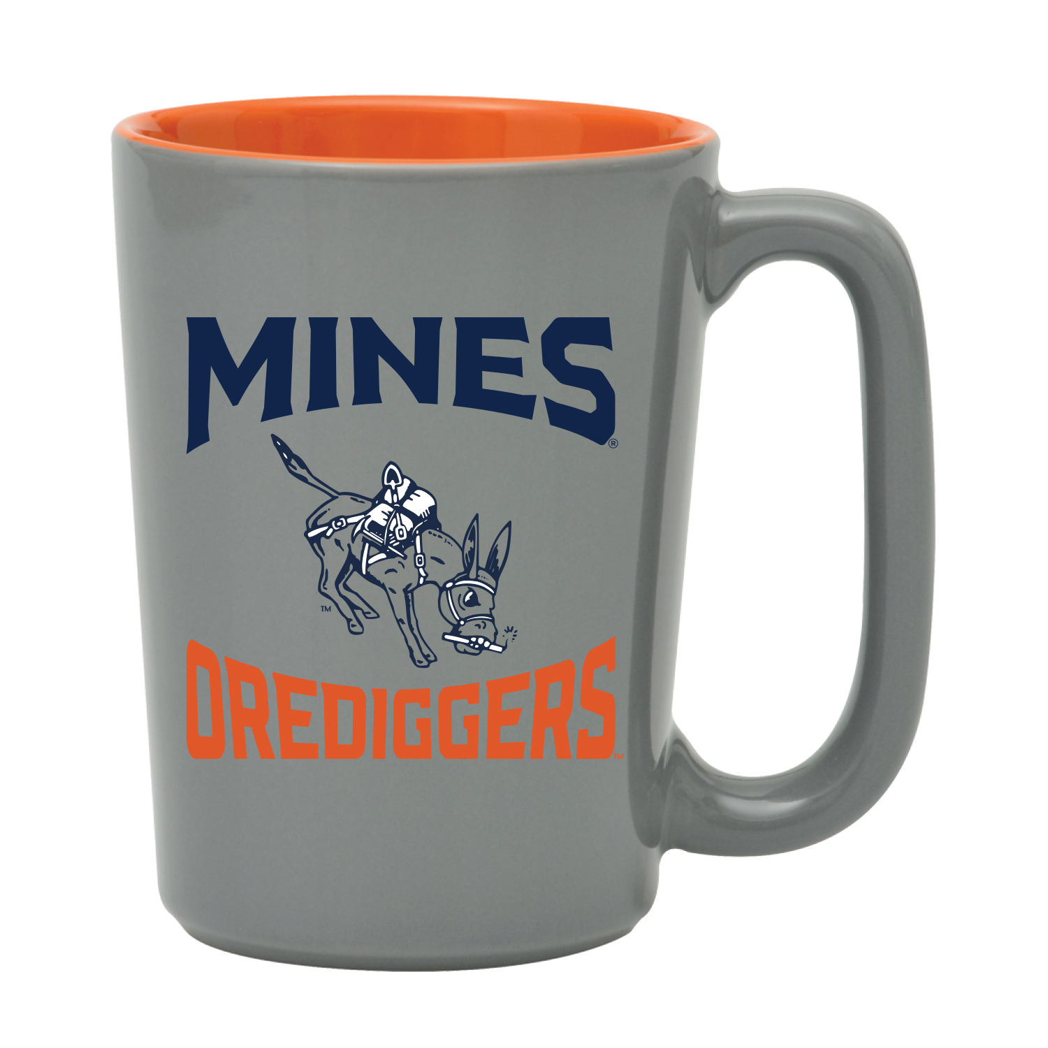 Mines Orediggers 16 oz Two Tone Ceramic Mug