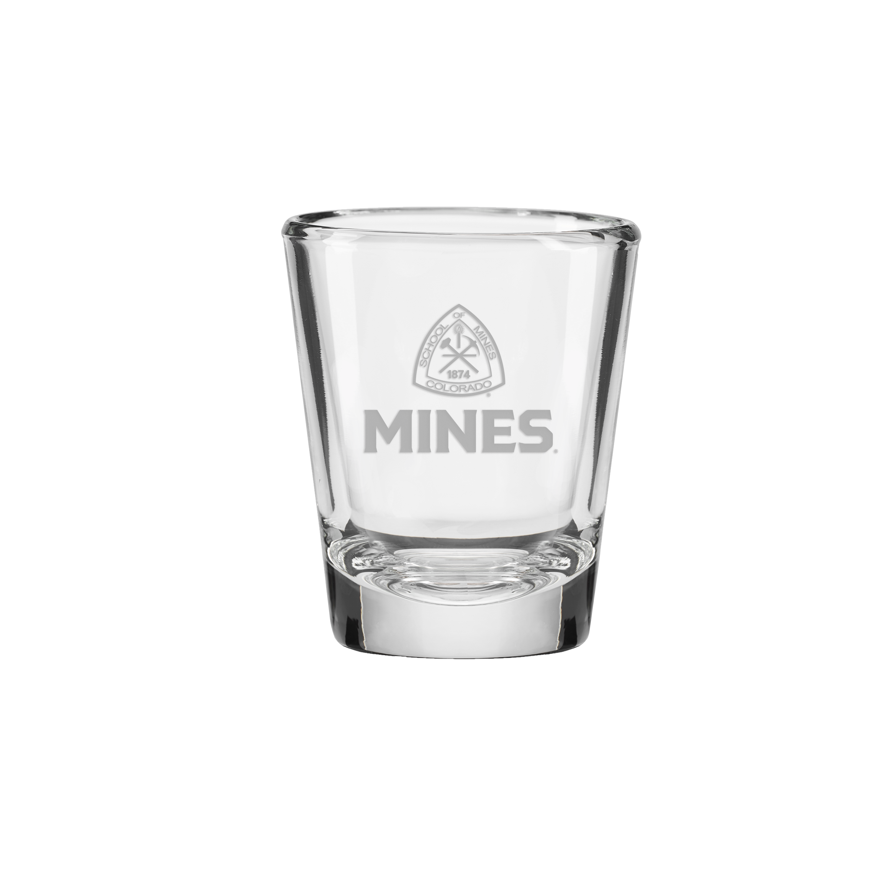 Mines Etched Shot Glass