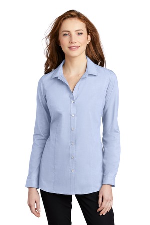 Online Exclusive - Port Authority® Ladies Pincheck Easy Care Shirt