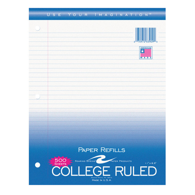 College Ruled Notebook Filler Paper