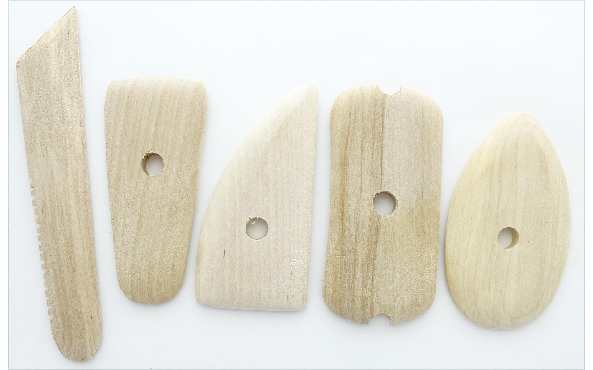 5-Piece Potter's Rib Clay Tools