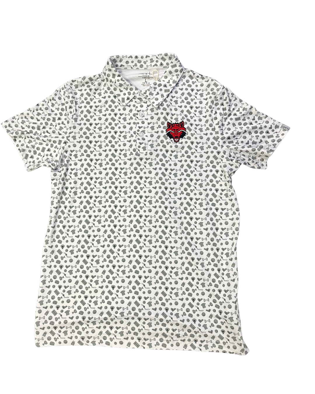 Kids "Michael" Basketball Print Polo