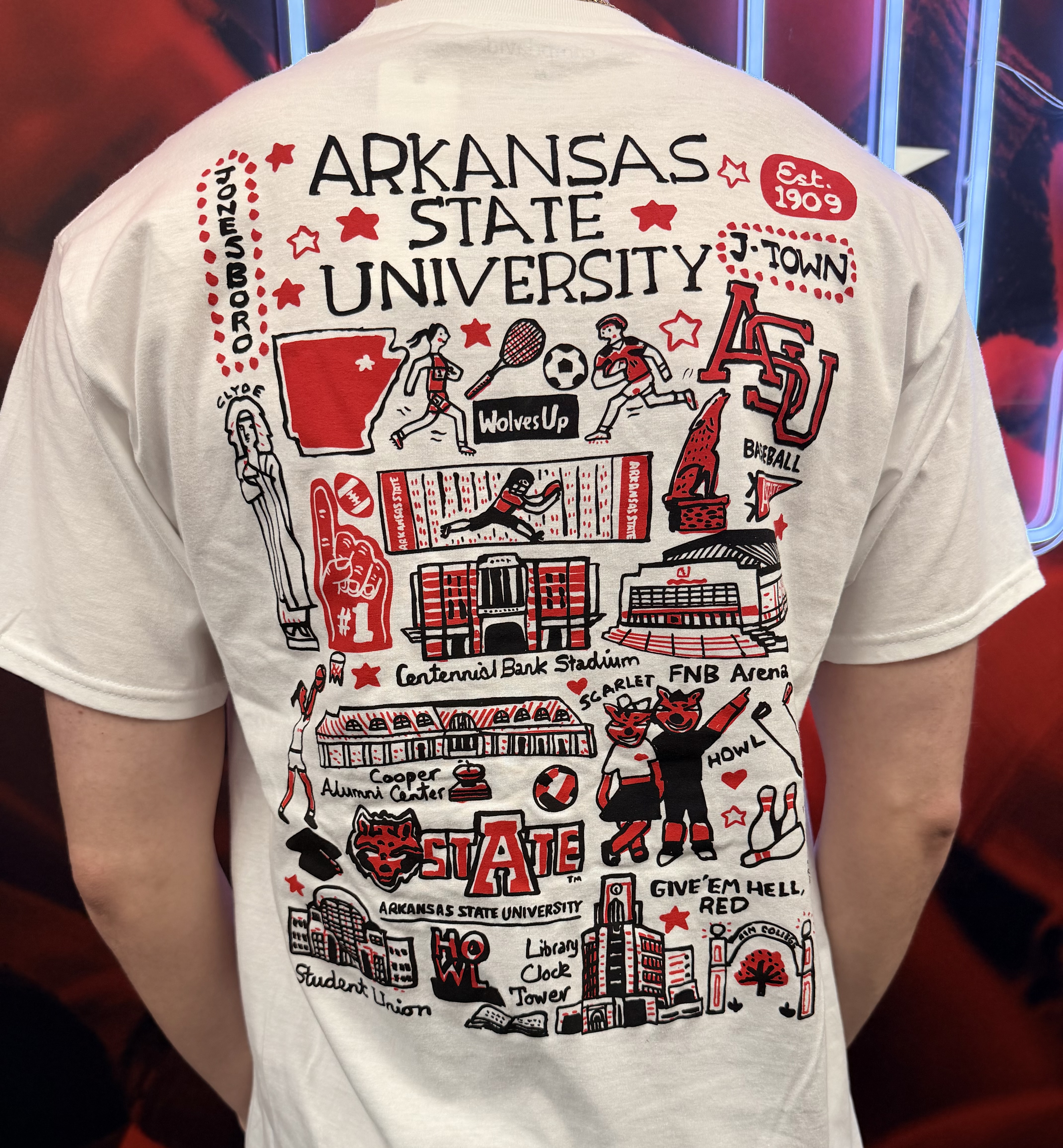 Julia Gash Arkansas State Tee