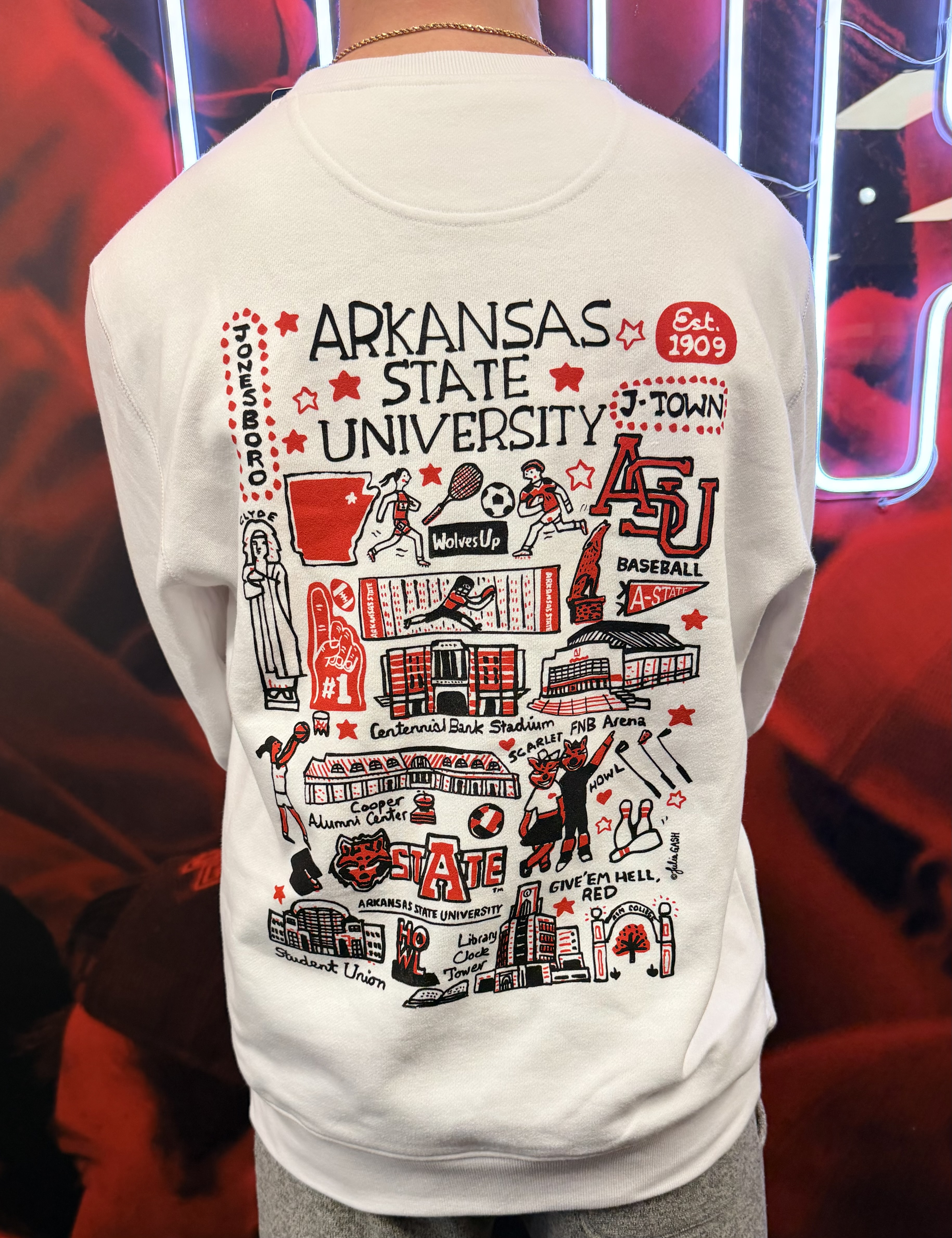 Julia Gash Arkansas State Sweatshirt