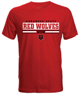 Mom Red Wolves Cruiser Tee