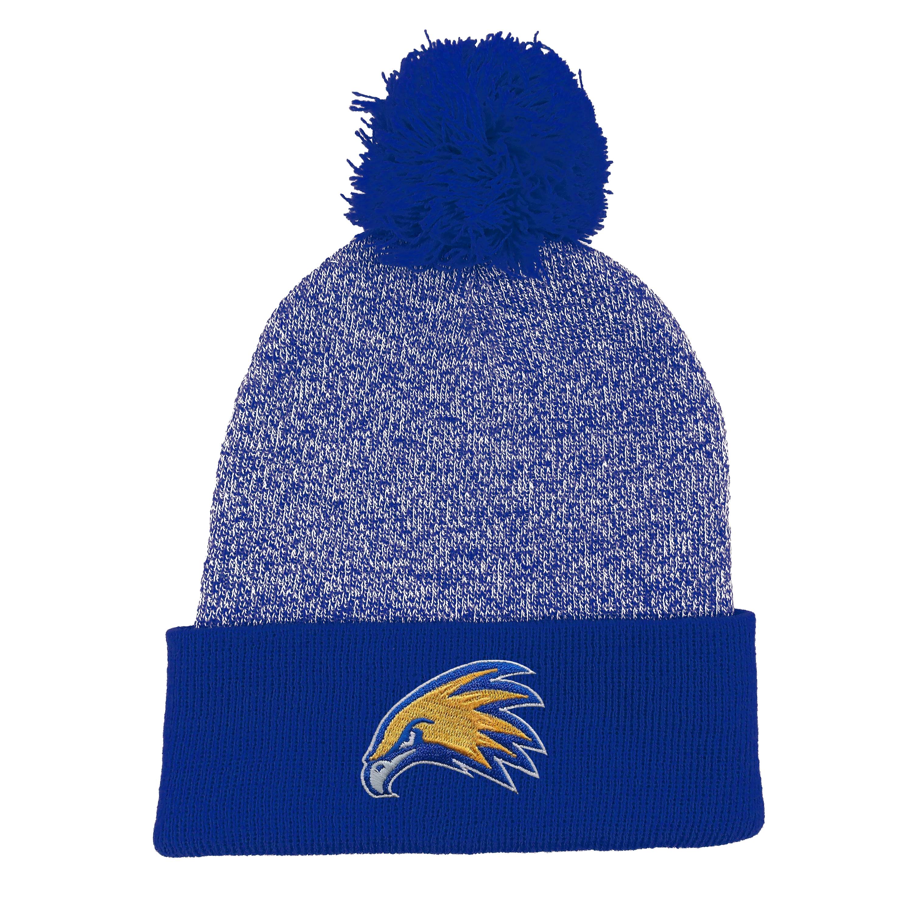 Golden Eagles Marled Pom Beanie