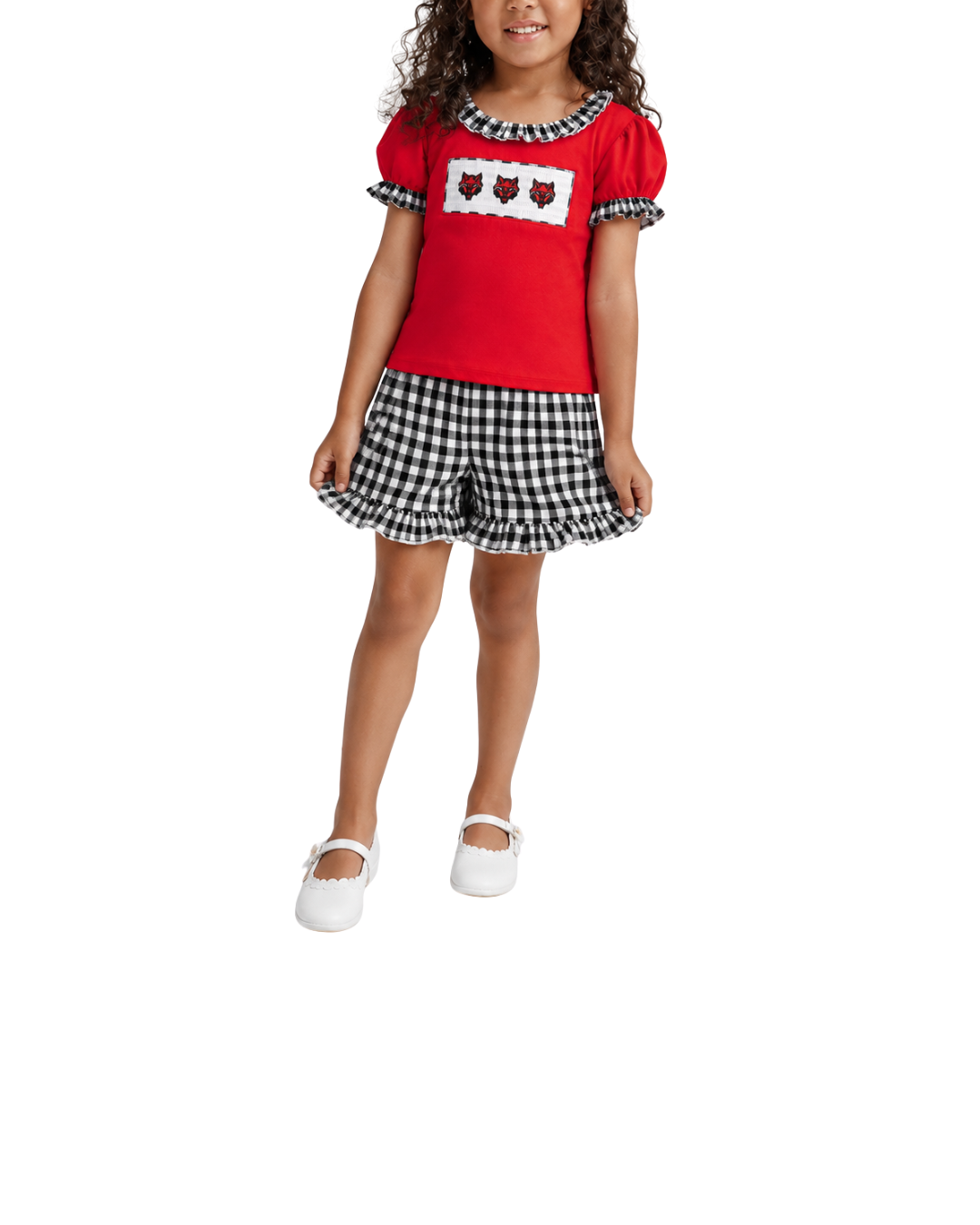 Two Piece Toddler Girls Smock Set
