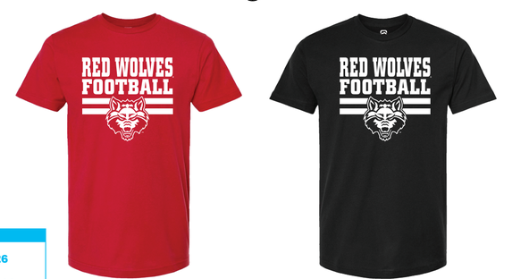 Red Wolves Football Tee