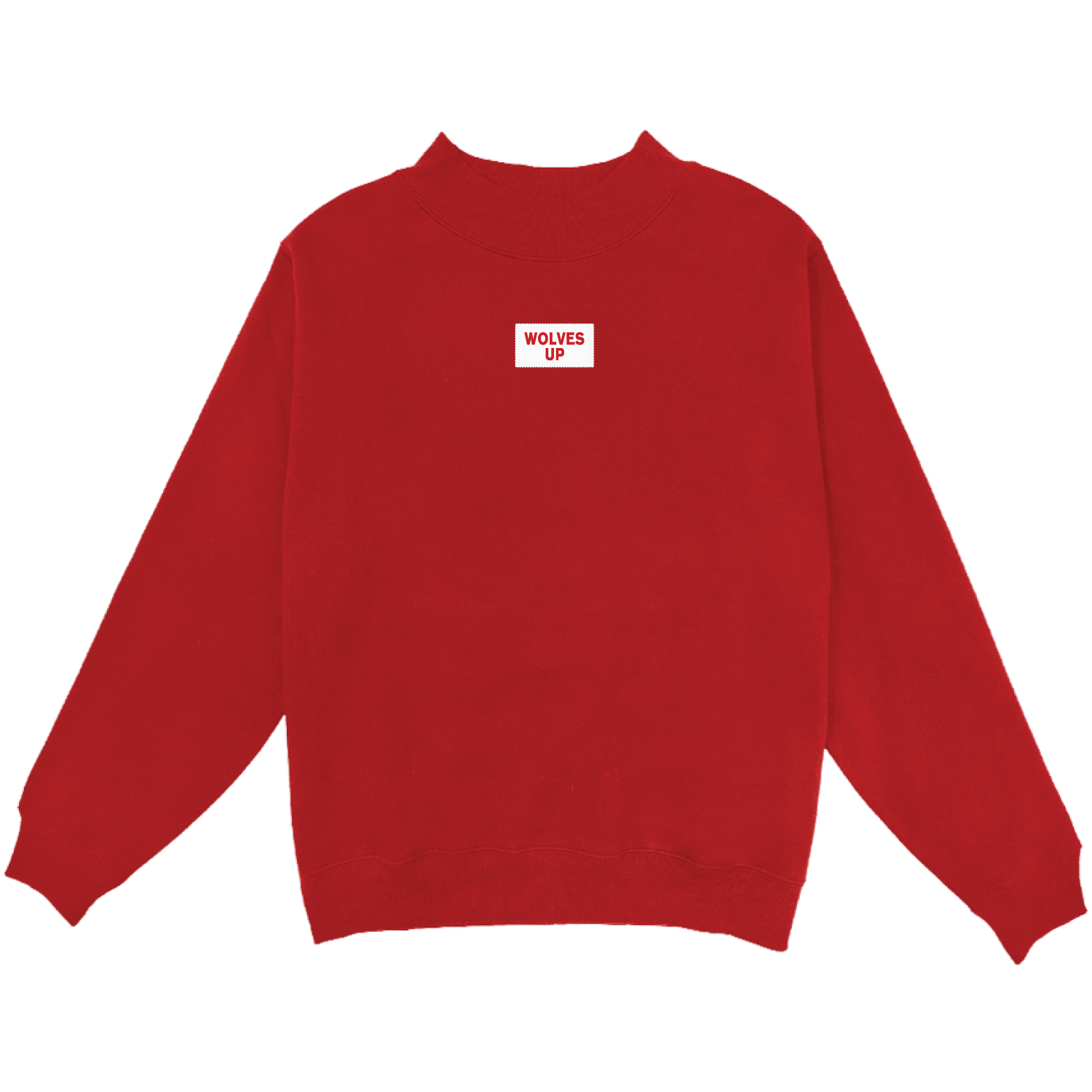 Wolves Up Patch Mock Neck