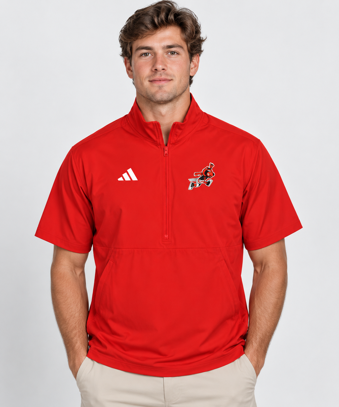 2026 Runnin' Howl Adidas Sideline Short Sleeve Quarter Zip