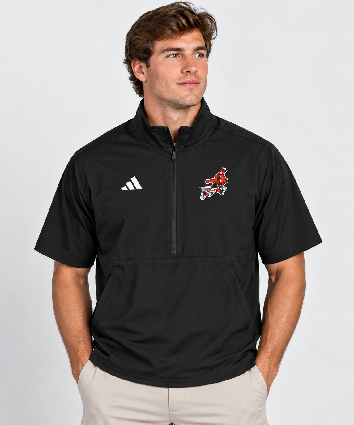 2026 Runnin' Howl Adidas Sideline Short Sleeve Quarter Zip