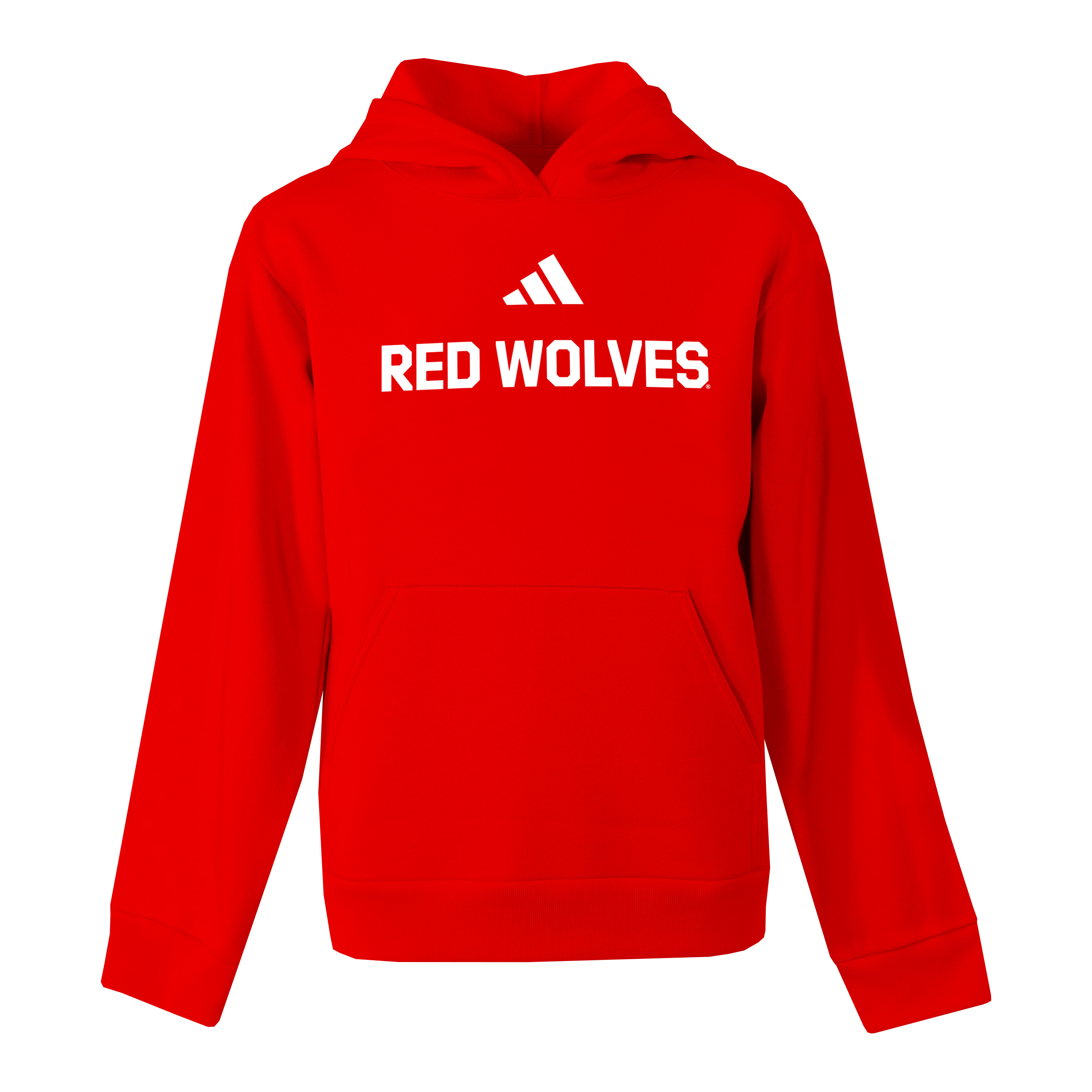 Adidas Youth Red Wolves Hoodie