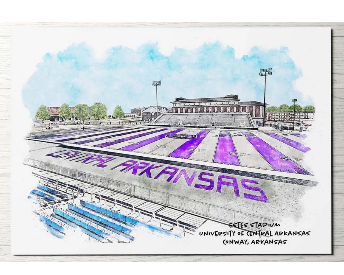 Illustrated Prints UCA Campus Landmarks