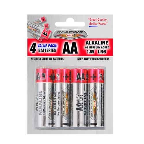 Alkaline Batteries, 4 Count