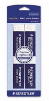 Staedtler / Mars White Plastic Eraser - 4 Pack