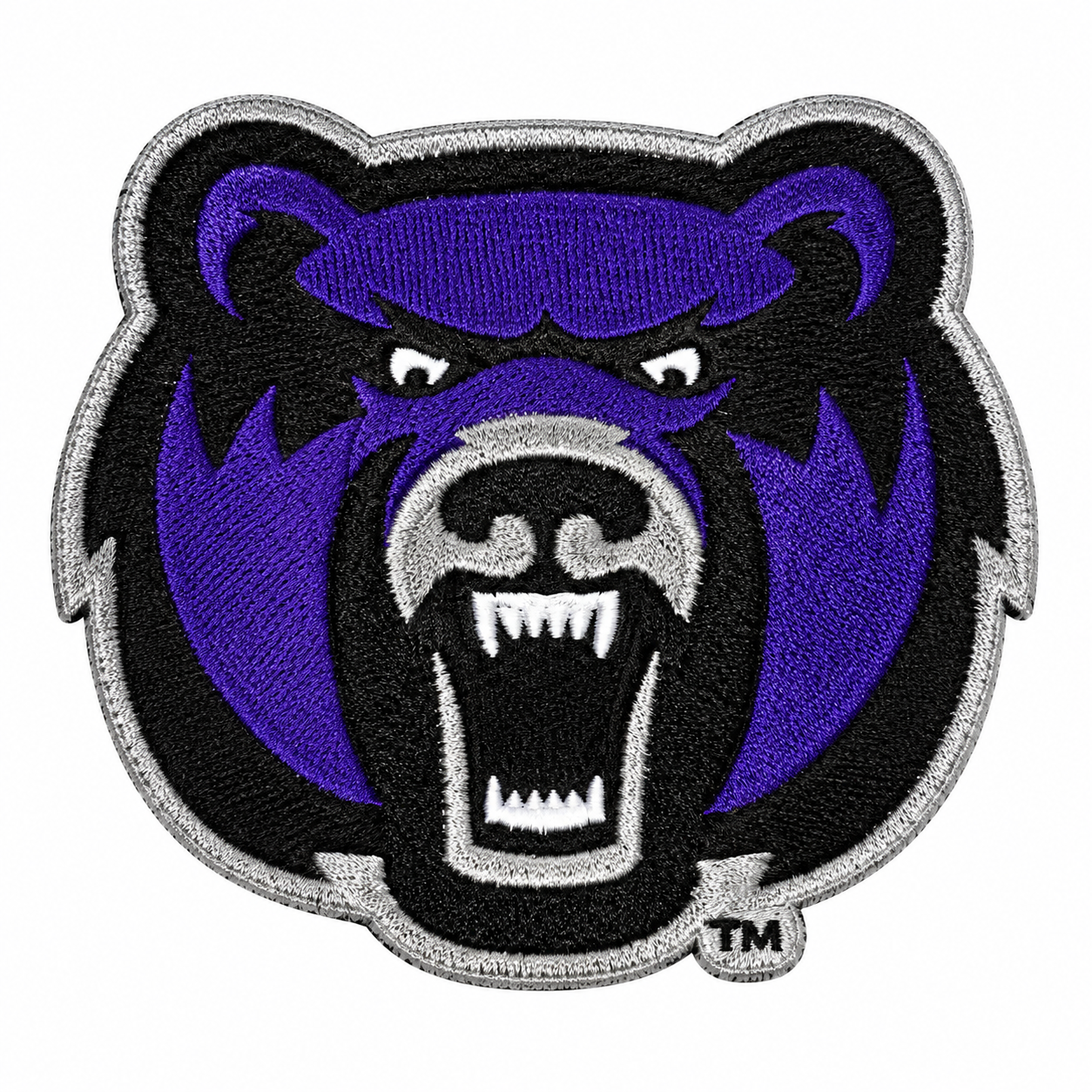 Bear Head Embroidered Patch