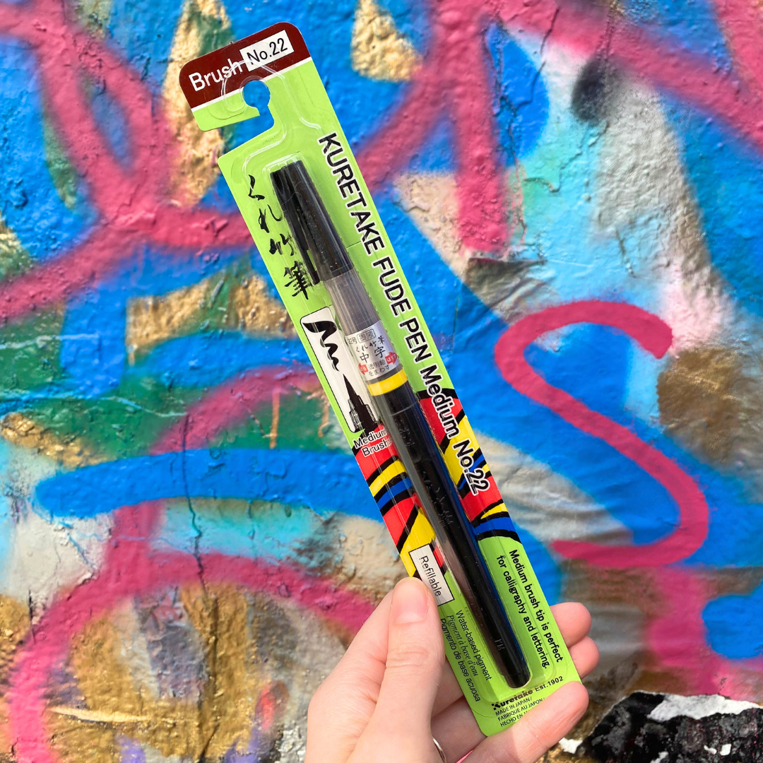 Kuretake Fude Pen Medium Black