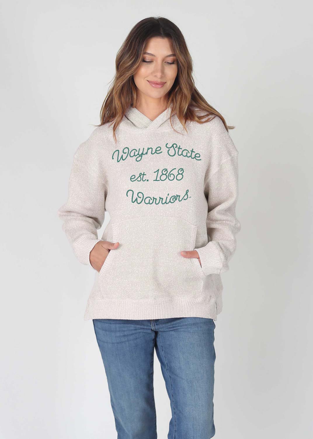 Wayne State Warriors Women's Chainstitch Weekender Hoodie