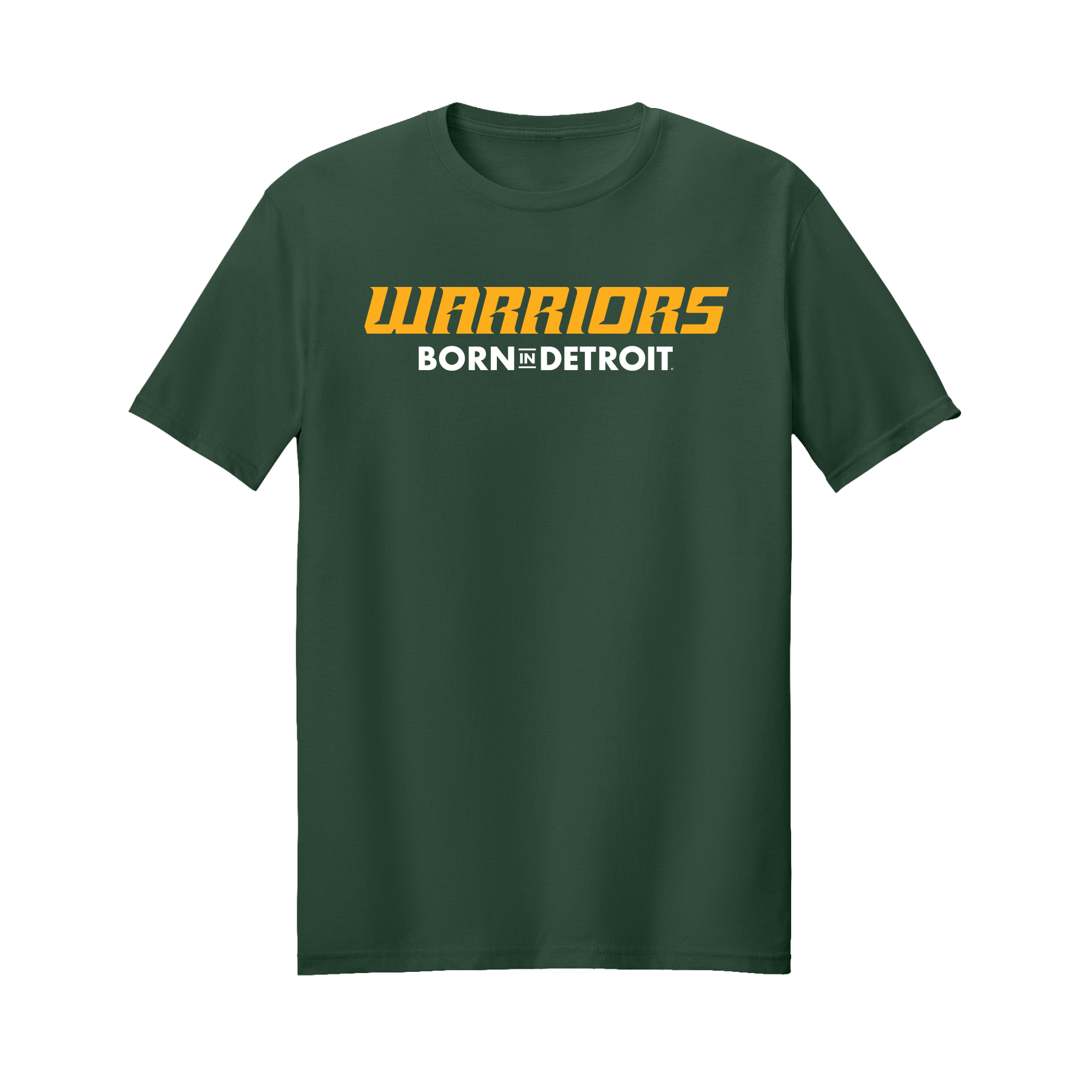 Warriors Born in Detroit Short Sleeve Tshirt