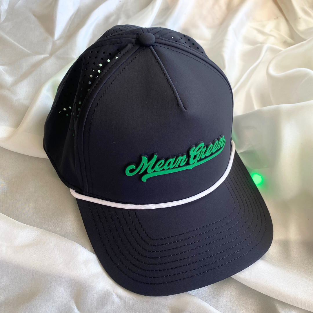 MEAN GREEN SCRIPT HAT