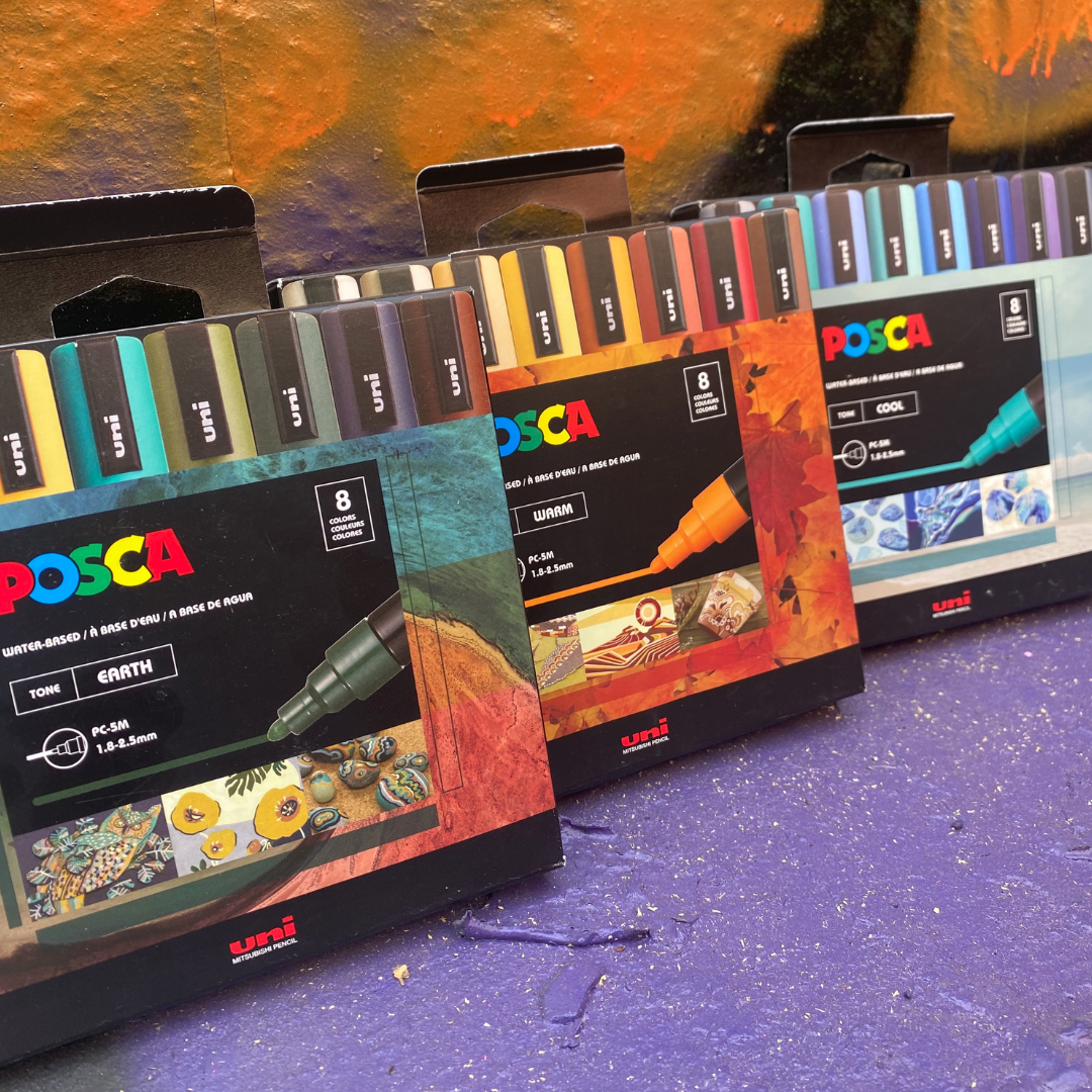Posca 5M Acrylic Marker Set, 8-color