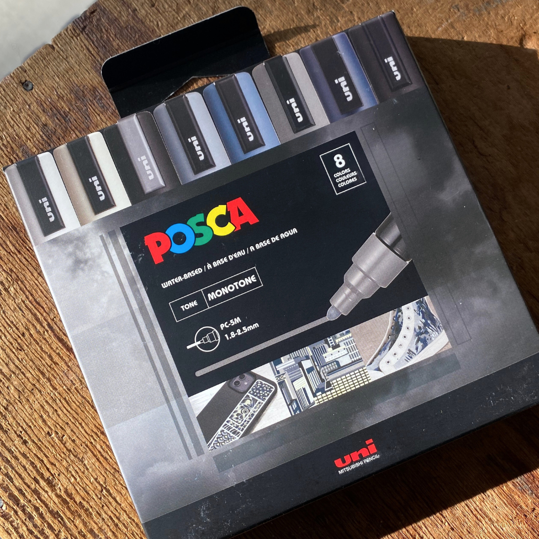 Posca 5M Acrylic Marker Set, 8-color