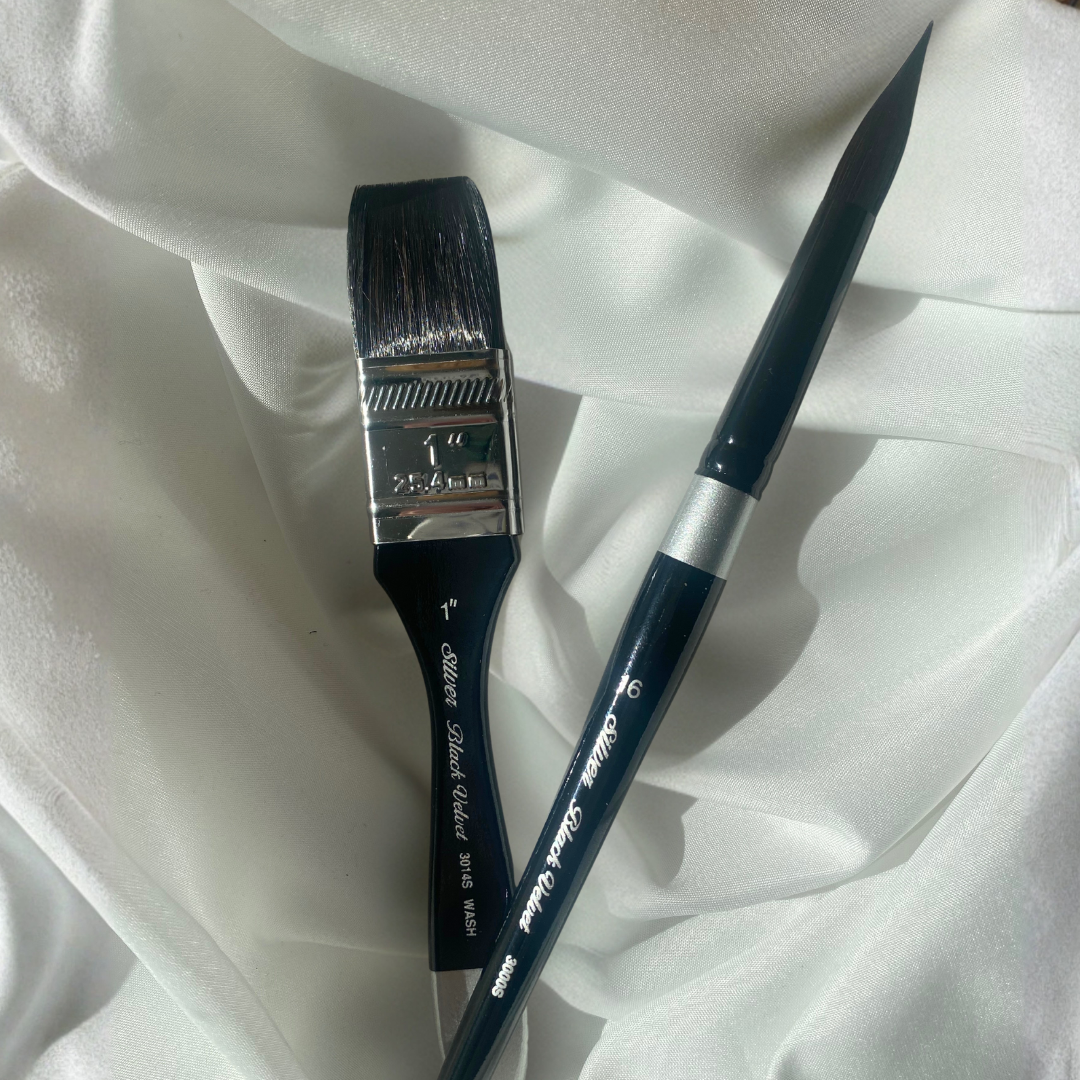 Black Velvet Squirrel Hair Brushes