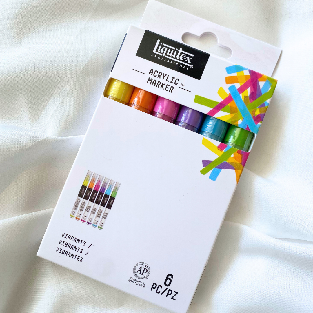 Liquitex Acrylic Marker Set, 6-piece Vibrants