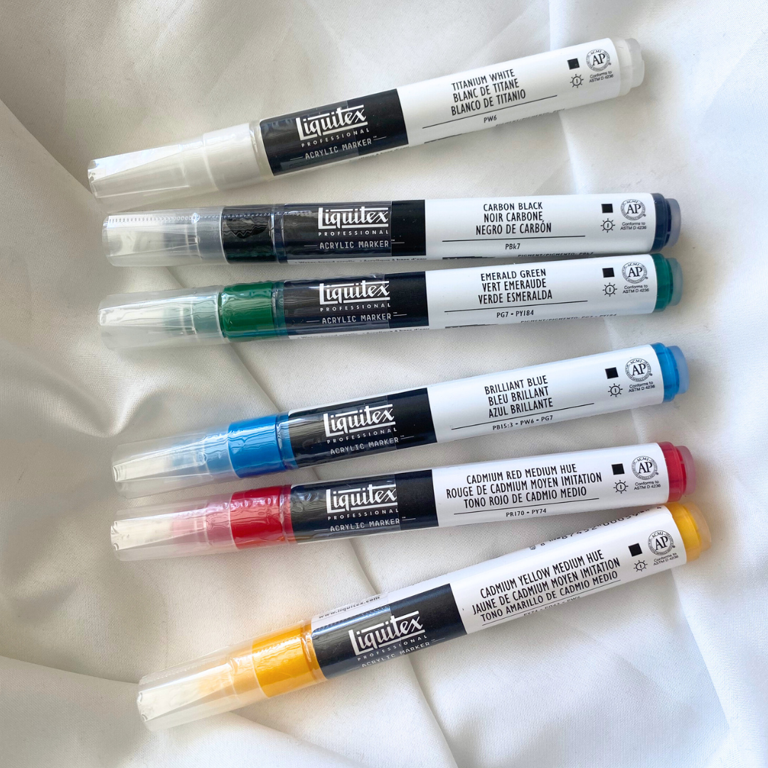Liquitex Acrylic Marker Set, 6-piece Classics