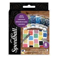 Speedball Block Printing Ink Set, 6-Color