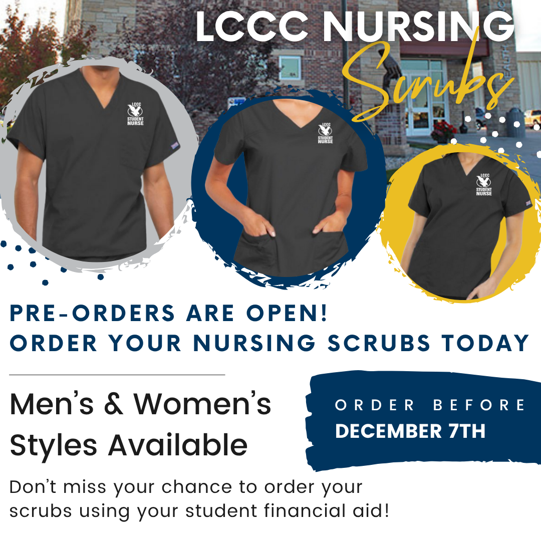 Online Pre-Order Only - LCCC Nursing Scrubs