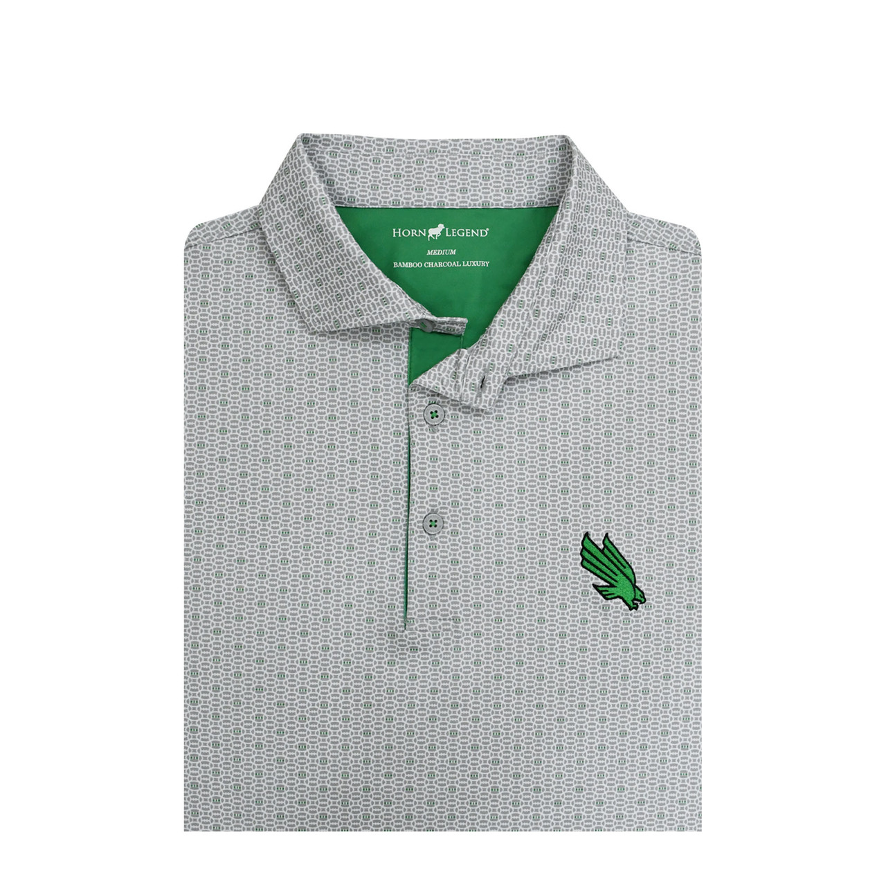 MEAN GREEN SPIRAL POLO