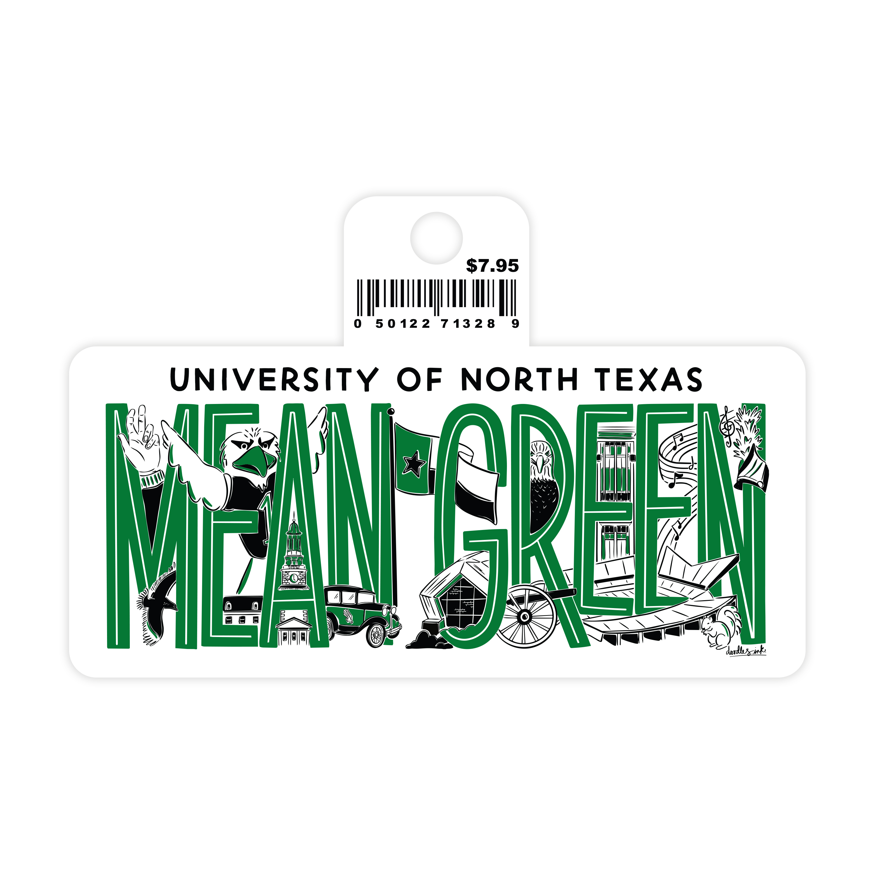 UNIVERSITY OF NORTH TEXAS STICKER